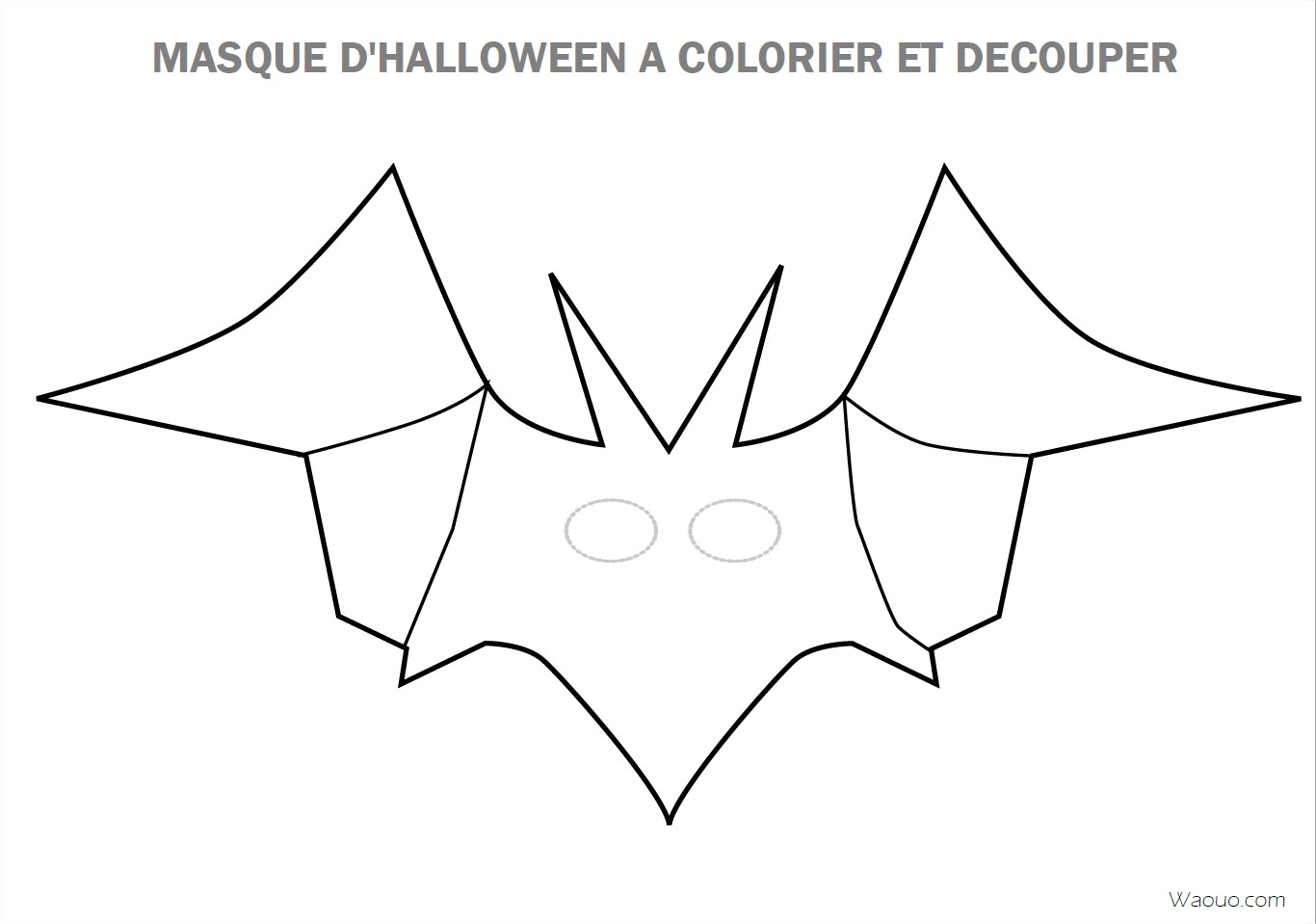 Coloriage Masque Halloween