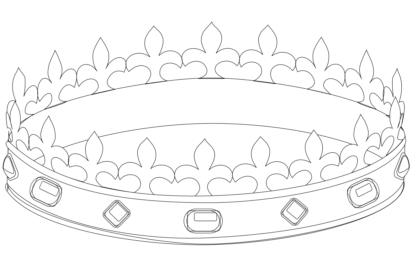 Coloriage couronne galette des rois